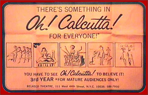 Oh! Calcutta! vintage poster